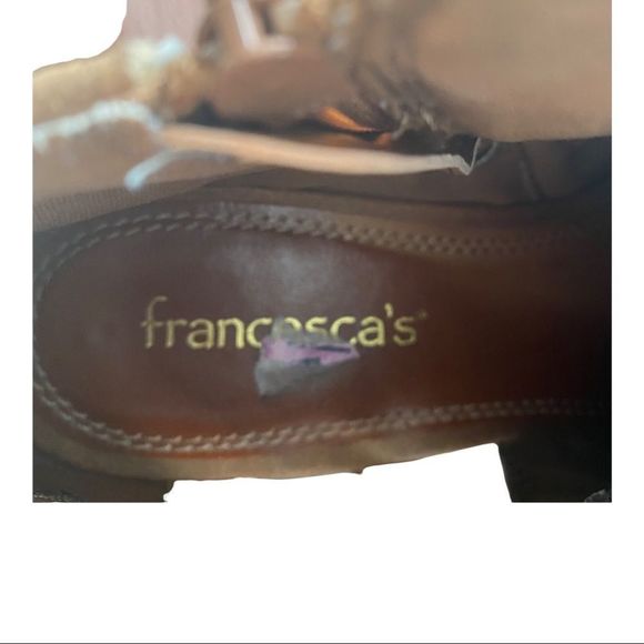 Francesca’s tan ankle bootie size 8.5 GUC - Picture 7 of 8